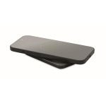 Ultra-slim magnetic power bank made from recycled aluminium with cable 5,000mAh black colour sixth view
