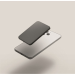 Ultra-slim magnetic power bank made from recycled aluminium with cable 5,000mAh black colour sixth photographic view