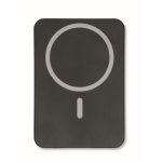 Ultra-slim magnetic power bank made from recycled aluminium with cable 5,000mAh black colour eighth view