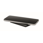 Magnetic recycled aluminium power bank with cable and ring 5,000mAh black colour second view