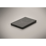 Magnetic recycled aluminium power bank with cable and ring 5,000mAh black colour fifth photographic view