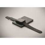 Magnetic recycled aluminium power bank with cable and ring 5,000mAh black colour sixth photographic view