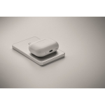 Magnetic recycled aluminium power bank with cable and ring 5,000mAh matt silver colour seventh photographic view