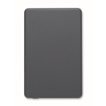 Magnetic recycled aluminium power bank with cable and ring 5,000mAh navy-blue colour ninth view