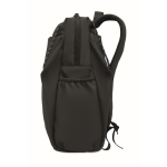 Water-repellent nylon laptop backpack compatible with 16” black colour tenth view