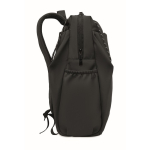 Water-repellent nylon laptop backpack compatible with 16” black colour