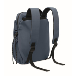 Water-repellent nylon laptop backpack compatible with 16” matt black colour second view