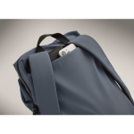 Water-repellent nylon laptop backpack compatible with 16” matt black colour sixth photographic view