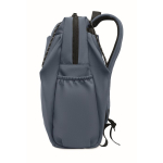 Water-repellent nylon laptop backpack compatible with 16” matt black colour tenth view