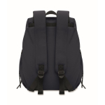 Water-repellent nylon laptop backpack compatible with 16” navy-blue colour ninth view