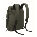 Water-repellent nylon laptop backpack compatible with 16” dark green colour second view