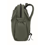 Water-repellent nylon laptop backpack compatible with 16” dark green colour tenth view