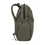 Water-repellent nylon laptop backpack compatible with 16” dark green colour
