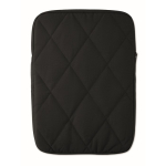 Padded nylon laptop sleeve with front pocket 15'' black colour second view
