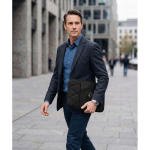 Padded nylon laptop sleeve with front pocket 15'' black colour third ambient view 2