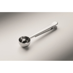 Stainless steel measuring spoon with sealing clip 15 ml silver colour third photographic view