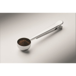 Stainless steel measuring spoon with sealing clip 15 ml silver colour fourth photographic view