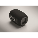 Rechargeable wireless speaker with USB-C cable, 8W output black colour fifth photographic view