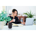 Rechargeable wireless speaker with USB-C cable, 8W output dark grey colour second ambient view 2