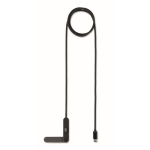 1 metre USB-C cable for charging and data transfer 60W black colour second view