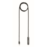 1 metre USB-C cable for charging and data transfer 60W black colour main view
