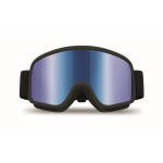 Ski goggles with mirrored lens, UV400 protection and scratch-resistant finish blue colour second view