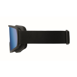 Ski goggles with mirrored lens, UV400 protection and scratch-resistant finish blue colour third view
