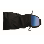 Ski goggles with mirrored lens, UV400 protection and scratch-resistant finish blue colour fourth view