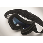 Ski goggles with mirrored lens, UV400 protection and scratch-resistant finish blue colour sixth photographic view