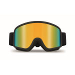 Ski goggles with mirrored lens, UV400 protection and scratch-resistant finish orange colour second view