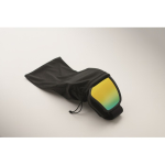 Ski goggles with mirrored lens, UV400 protection and scratch-resistant finish orange colour fourth photographic view