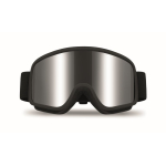 Ski goggles with mirrored lens, UV400 protection and scratch-resistant finish shiny silver colour second view