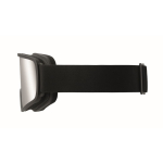 Ski goggles with mirrored lens, UV400 protection and scratch-resistant finish shiny silver colour third view