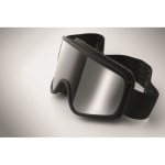 Ski goggles with mirrored lens, UV400 protection and scratch-resistant finish shiny silver colour fifth photographic view