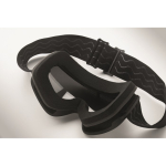 Ski goggles with mirrored lens, UV400 protection and scratch-resistant finish shiny silver colour sixth photographic view