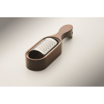 Stainless steel and wood cheese grater for everyday use wood colour third photographic view