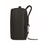 RPET 600D travel backpack with vacuum bag and pump included 18L black colour