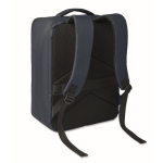 RPET 600D travel backpack with vacuum bag and pump included 18L navy-blue colour second view