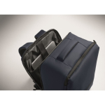 RPET 600D travel backpack with vacuum bag and pump included 18L navy-blue colour fifth photographic view
