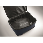 RPET 600D travel backpack with vacuum bag and pump included 18L navy-blue colour eighth photographic view