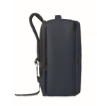 RPET 600D travel backpack with vacuum bag and pump included 18L navy-blue colour