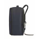 RPET 600D travel backpack with vacuum bag and pump included 18L navy-blue colour