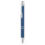 A5 PU notebook set with blue pen and lined pages blue colour third view
