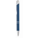 A5 PU notebook set with blue pen and lined pages blue colour seventh view