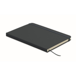 A5 PU notebook set with blue pen and lined pages navy-blue colour fourth view