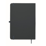 A5 PU notebook set with blue pen and lined pages navy-blue colour fifth view