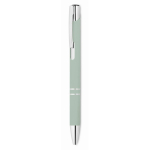 A5 PU notebook set with blue pen and lined pages mint green colour third view