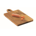 Acacia wood board with handle for everyday cutting and serving wood colour second view