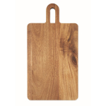 Acacia wood board with handle for everyday cutting and serving wood colour fourth view