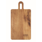 Acacia wood board with handle for everyday cutting and serving wood colour fourth main view